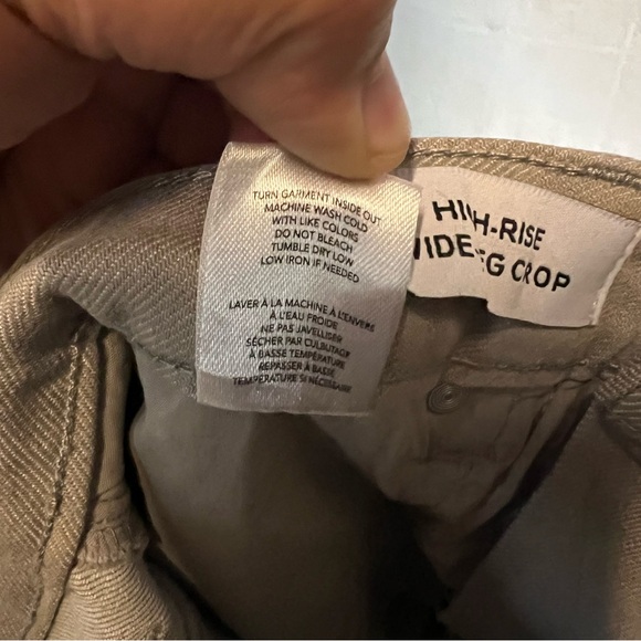 OAT NY - HIGH-RISE WIDE LEG JEAN IN OAT MILK women’s size 30 - Picture 4 of 11